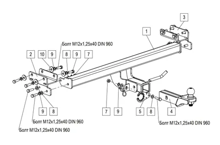 Фаркоп TowRus для Tenet T4L 2026- 269086 в Красноярск