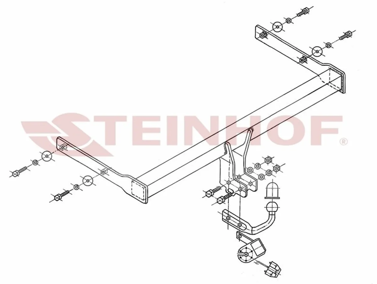 Фаркоп Steinhof для Skoda Octavia 2004-2013 S-341 в Красноярск