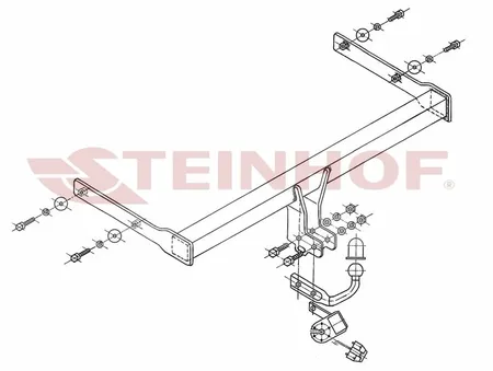 Фаркоп Steinhof для Skoda Octavia 2004-2013 S-341 в Красноярск