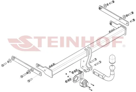 Фаркоп Steinhof для Mazda 3 (седан) 2019- Арт. M-061 M-061 в Красноярск