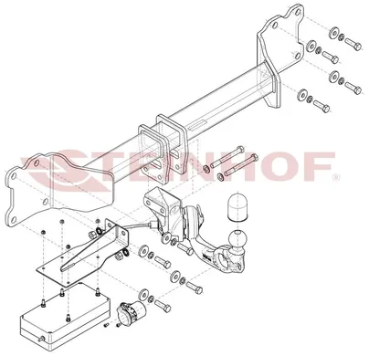 Фаркоп Steinhof для Audi Q7 2020- A-127 в Красноярск