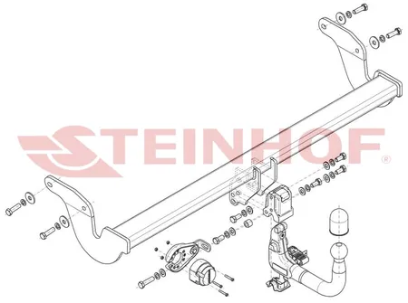 Фаркоп Steinhof для Lexus RX 2022- Арт. L-176 L-176 в Красноярск