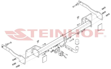 Фаркоп Steinhof для Volkswagen Transporter T7 2024- F-321 в Красноярск