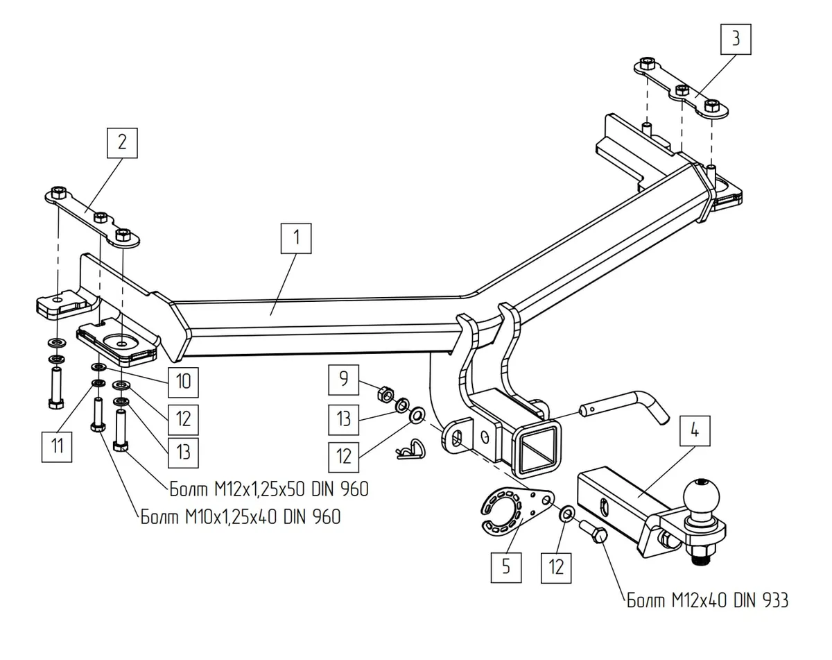 Фаркоп TowRus для GAC GS4 2024- Арт. 299415 299415 в Красноярск Фаркоп TowRus для GAC GS4 2024- Арт. 299415 299415 в Красноярск
