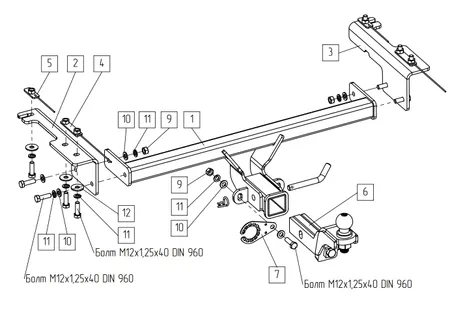 Фаркоп TowRus для Belgee X50 2023- 299413 в Красноярск